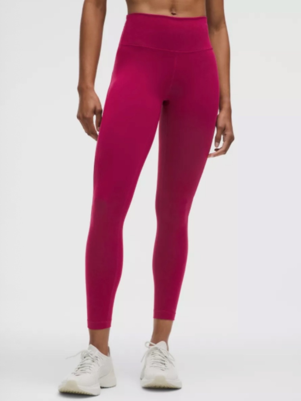 Lulu Wunder Train Mesh Panel High-Rise Tight 25" in Magenta Smoke Size 4